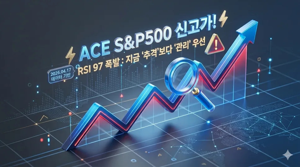 ACE 미국S&P500 2026년 RSI 97 돌파, 신고가 후 과열 해소 전략은?