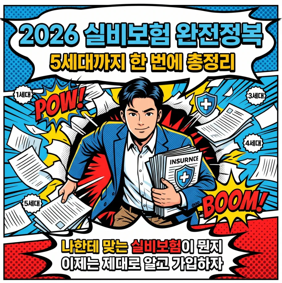 2026년 5세대 실비보험, 나에게 맞는 상품 찾는 법 완벽 정리 — 비즈니스·경제 — soggomdi