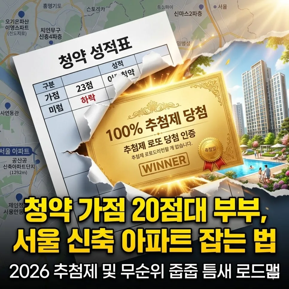 2026년 청약 가점 낮아도 당첨되는 추첨제·특공 전략 — 비즈니스·경제 — hahahong7608