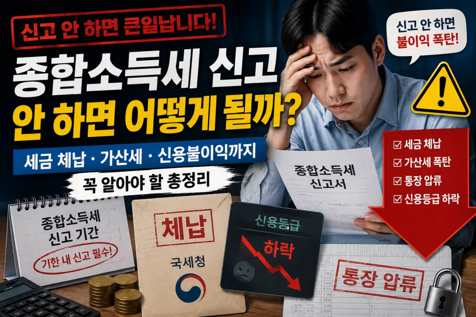 종합소득세 미신고 시 불이익 총정리 2026 — 비즈니스·경제 — youyou_0601_