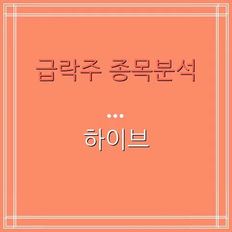 하이브 주가 급락 원인과 2026년 전망 분석