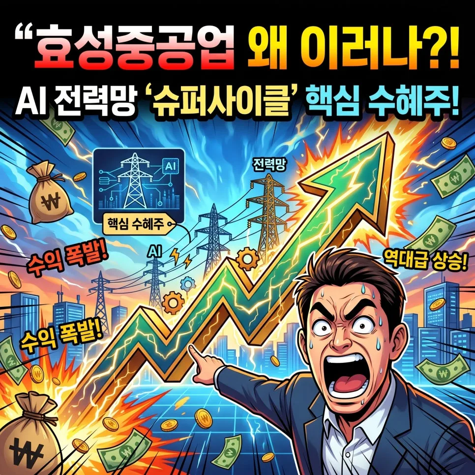 효성중공업, 2026년 전력망 슈퍼사이클 핵심 수혜주 될까?