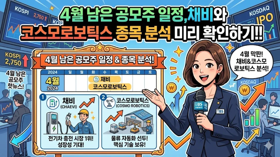 4월 공모주 채비·코스모로보틱스 분석 2026: 핵심 체크리스트