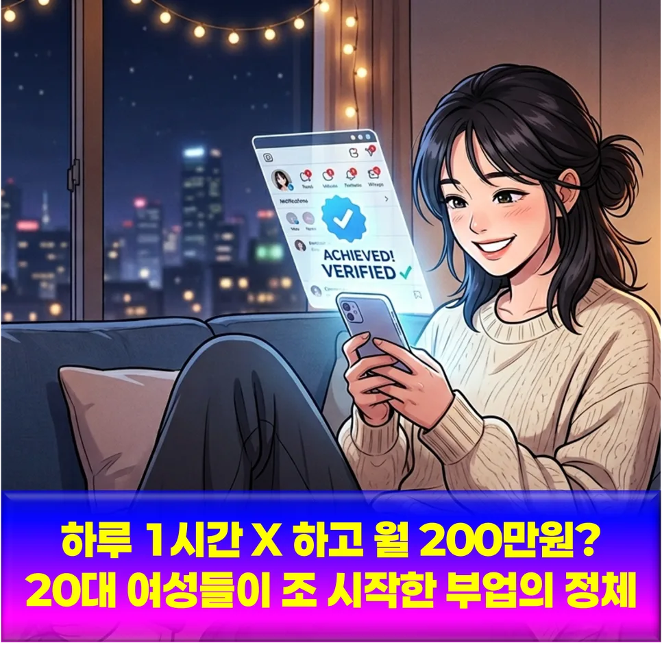 X(트위터) 블루레이디 부업, 월 200만원 가능할까? 2026년 전망