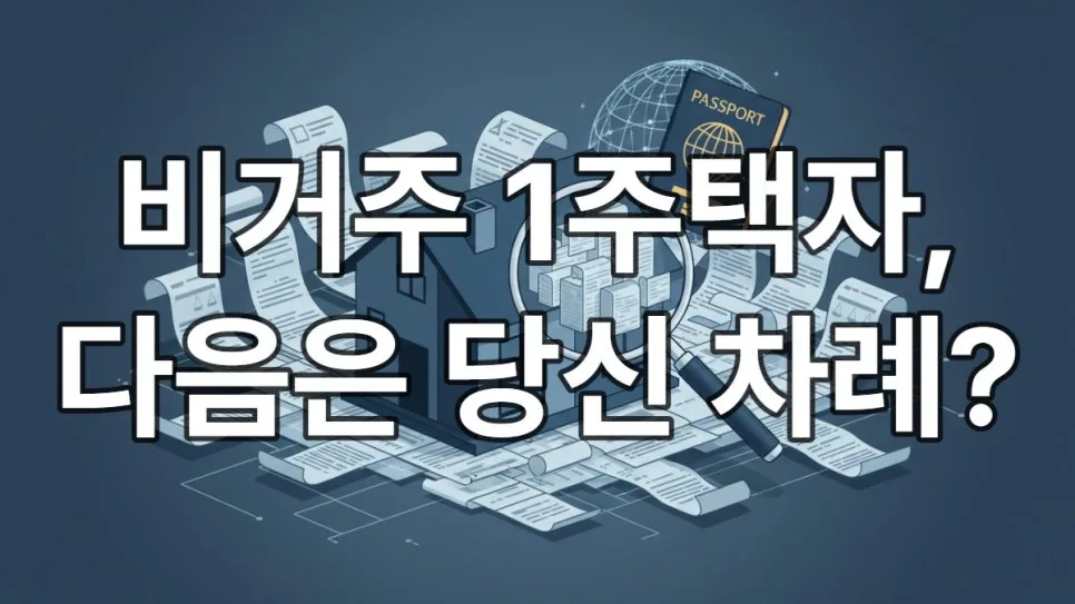 비거주 1주택자 규제 2026년 총정리: 보유세·대출 변화