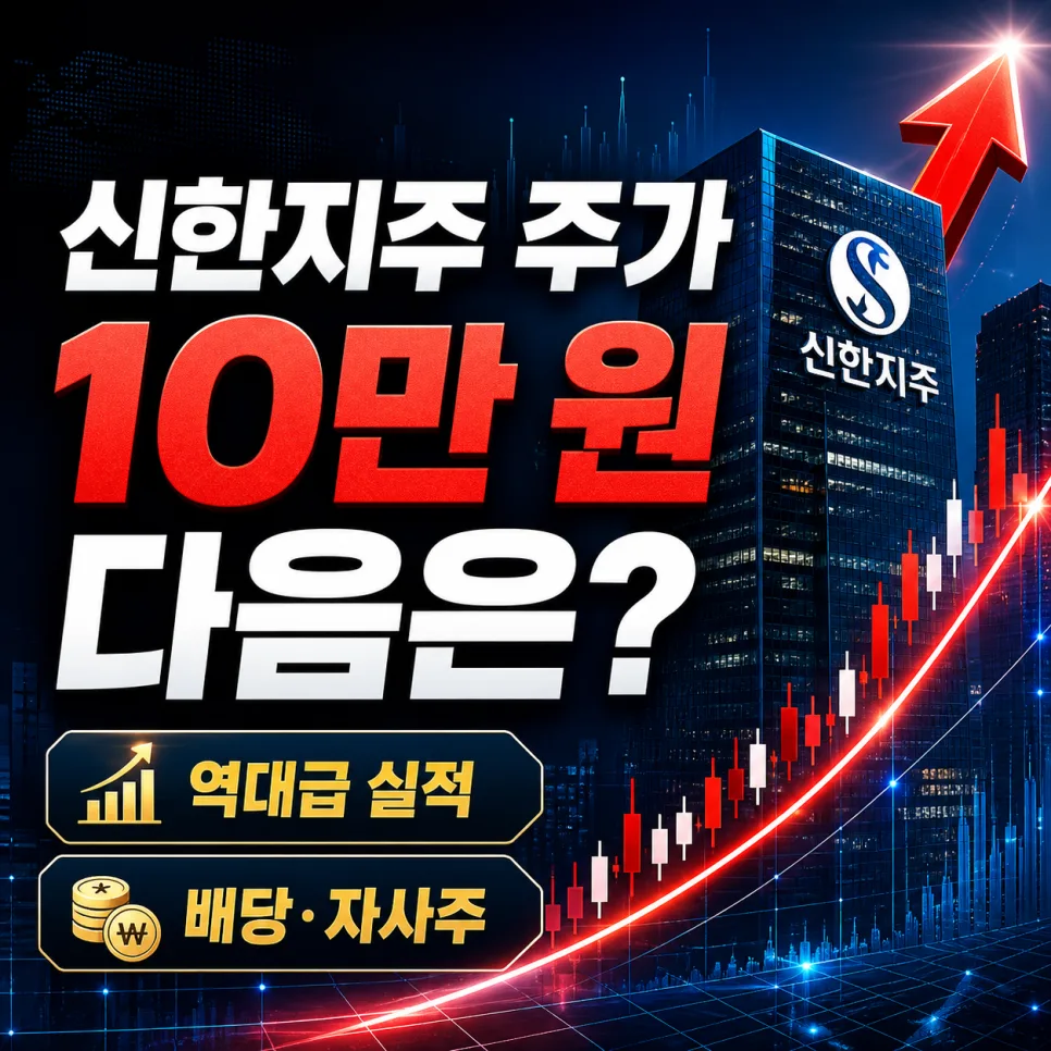신한지주 주가 10만 원 돌파 가능할까? 2026년 전망 분석