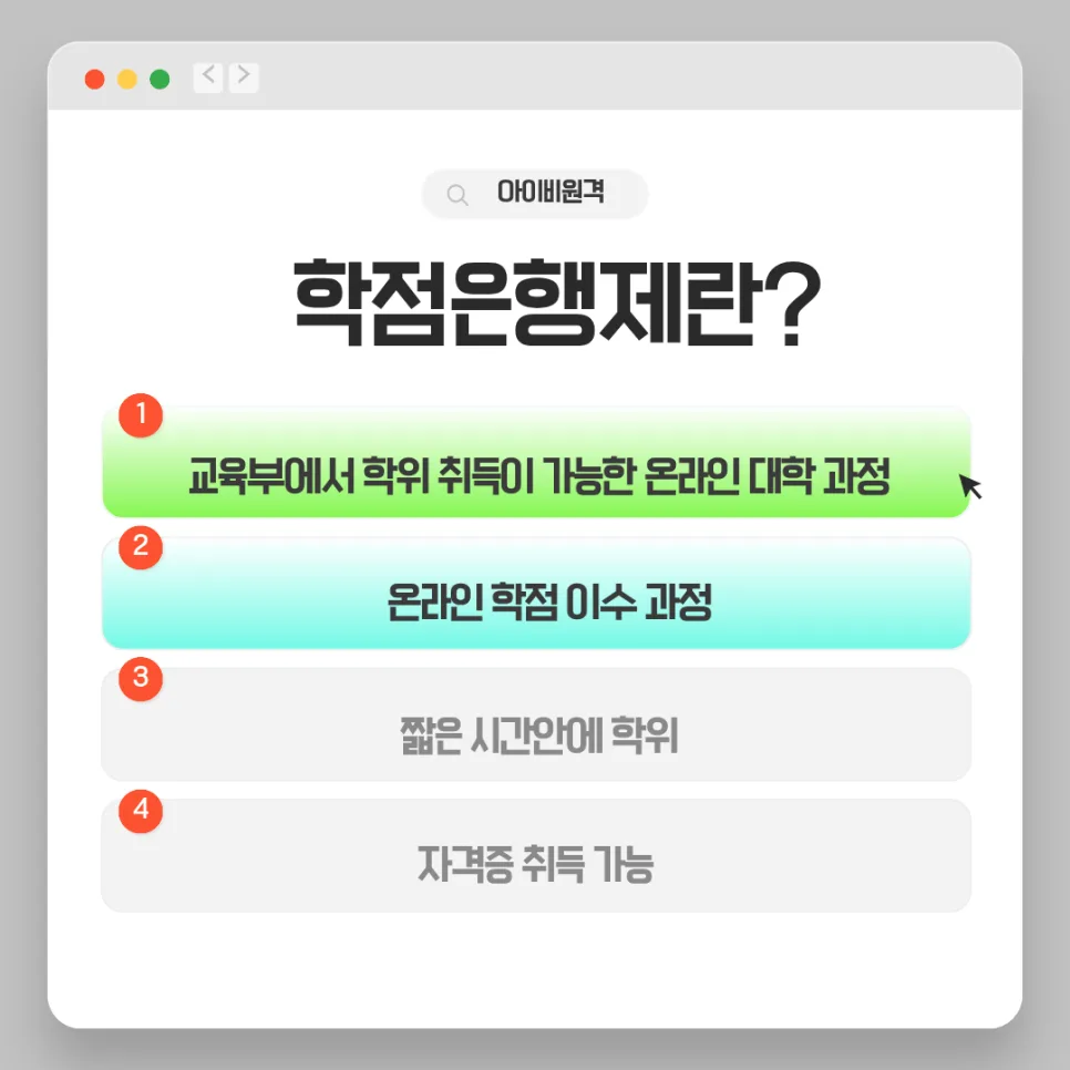 학점은행제 컴퓨터공학 학위, 2026년까지 단기간 취득 방법은? 2