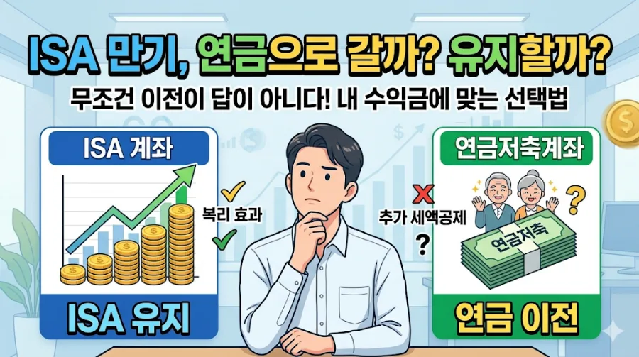 ISA 만기 후 연금저축 이전? 2026년 최적 선택 가이드