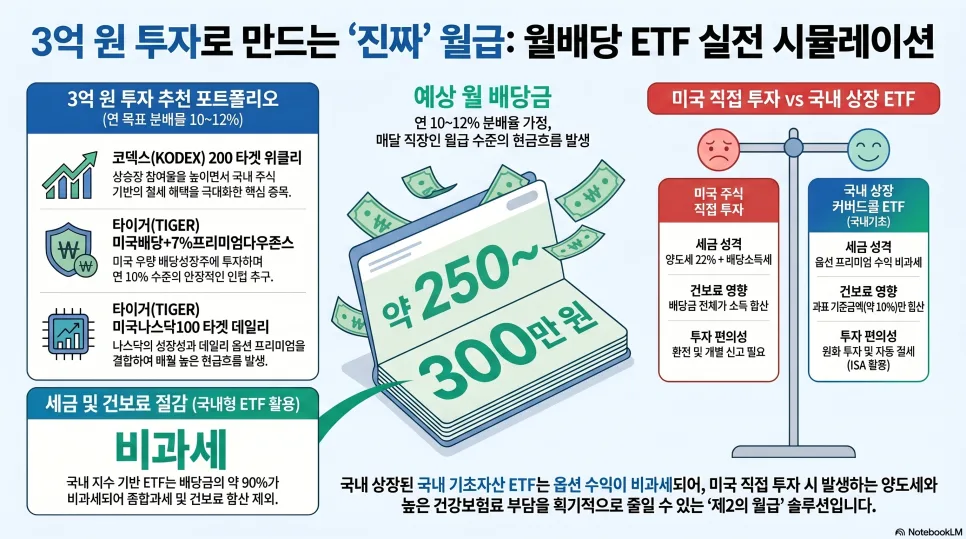 3억 원 커버드콜 투자 2026: 세금·건보료 폭탄 피하는 방법 2