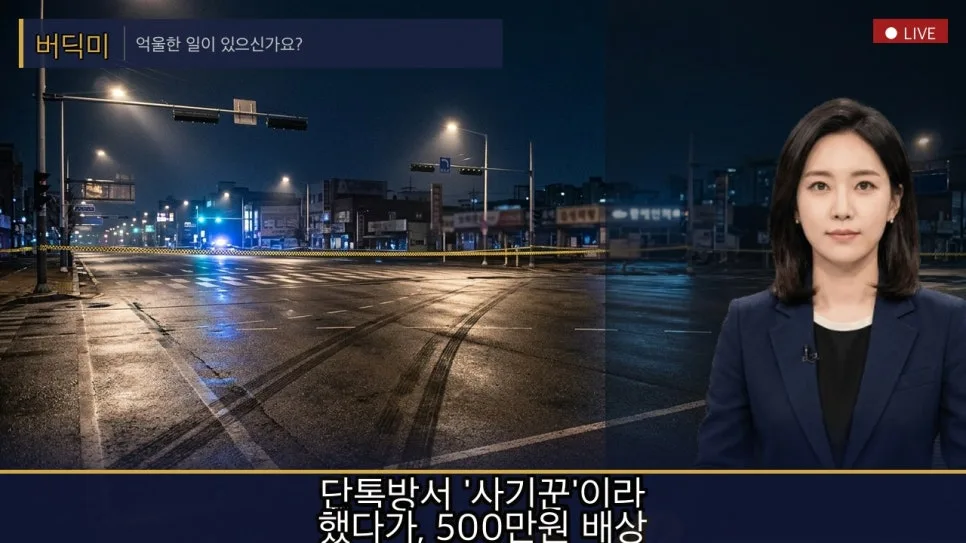 사실 적시 명예훼손, '사기꾼' 표현으로 500만원 배상 판결 2026 — 사회·시사 — verdictme