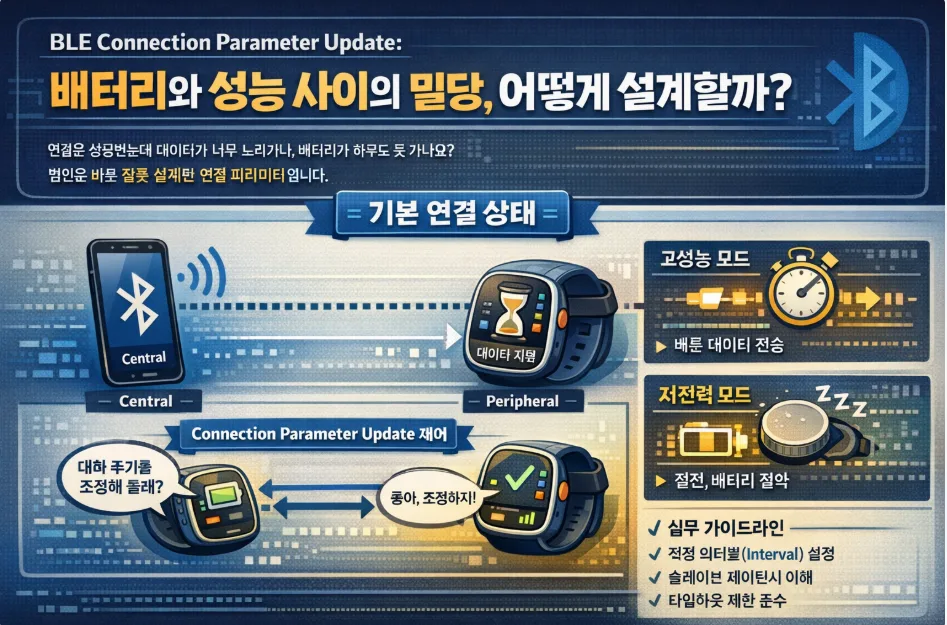 BLE 연결 파라미터 최적화 2026: 배터리 vs 성능 완벽 가이드 — IT·테크 — i0865