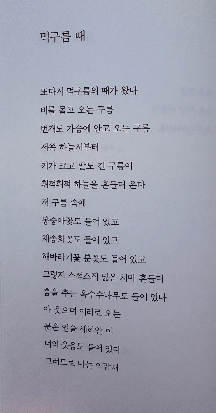 나태주 시인의 먹구름과 더딘 인생, 2026년 삶의 지혜 탐구 3