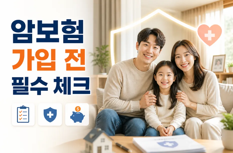 2026년 암보험 비교: 갱신형 vs 비갱신형, 핵심 체크리스트 7가지