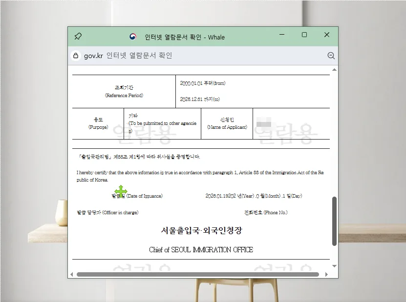 출입국사실증명서 인터넷 발급 완벽 가이드 (2026년 최신) — 사회·시사 — leemonpai