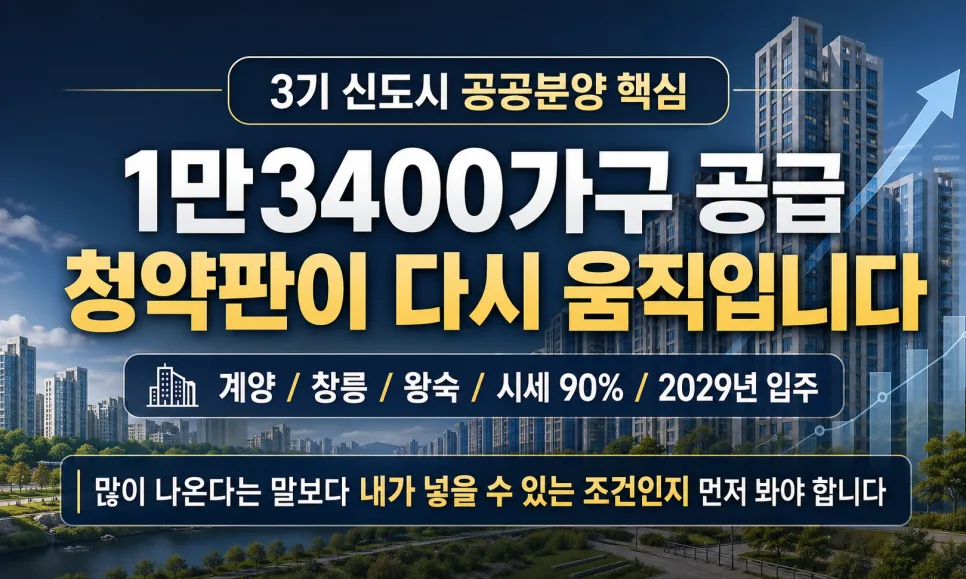 2026년 공공주택 청약, 전세 무주택자라면 놓치면 후회할 이유 2