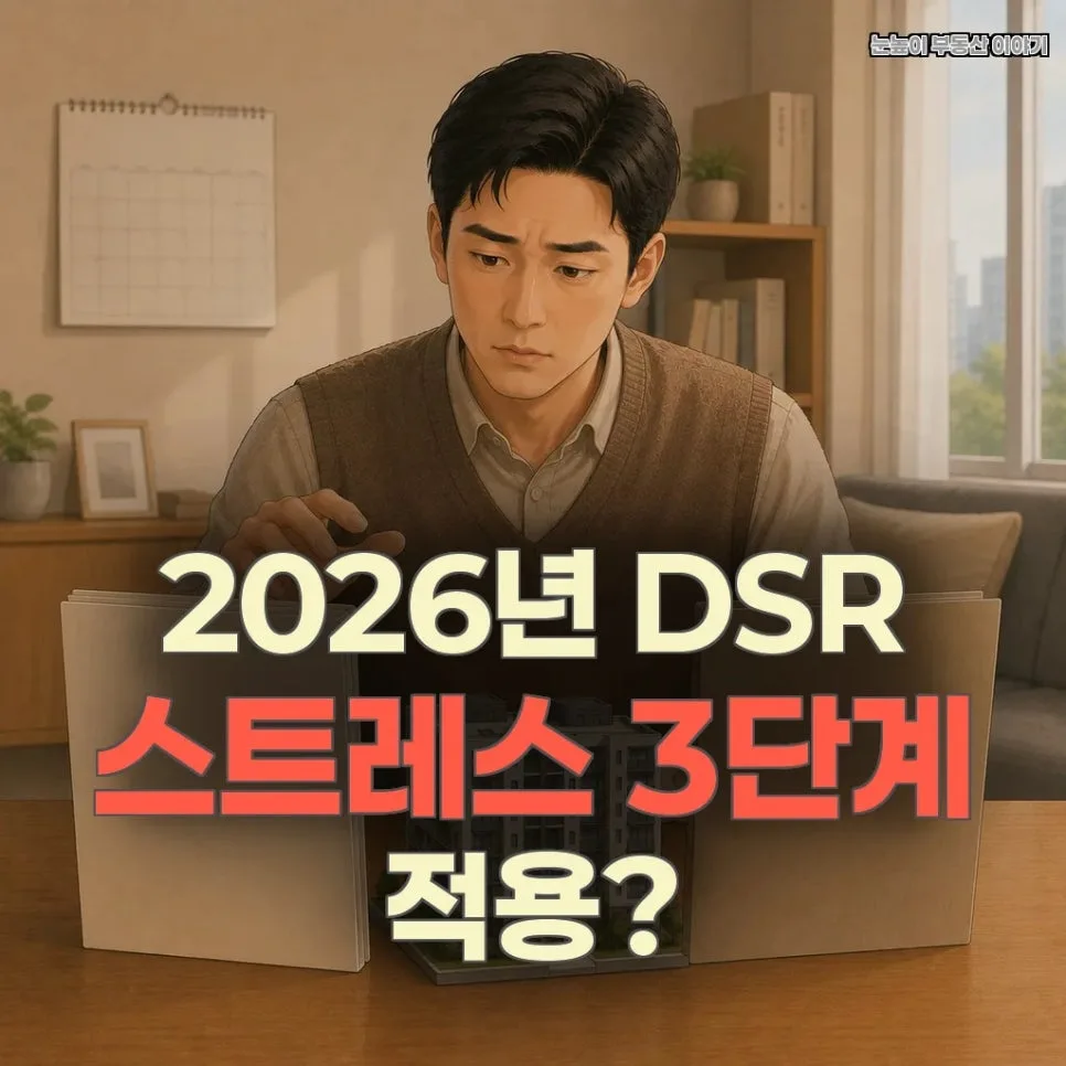 분양권 집단대출 DSR 2026년 잔금 시점, 스트레스 3단계 적용될까?