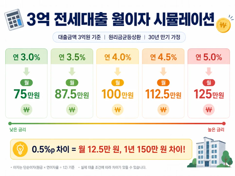 2026년 전세대출 이자 월 30만원 줄이는 7가지 방법 2