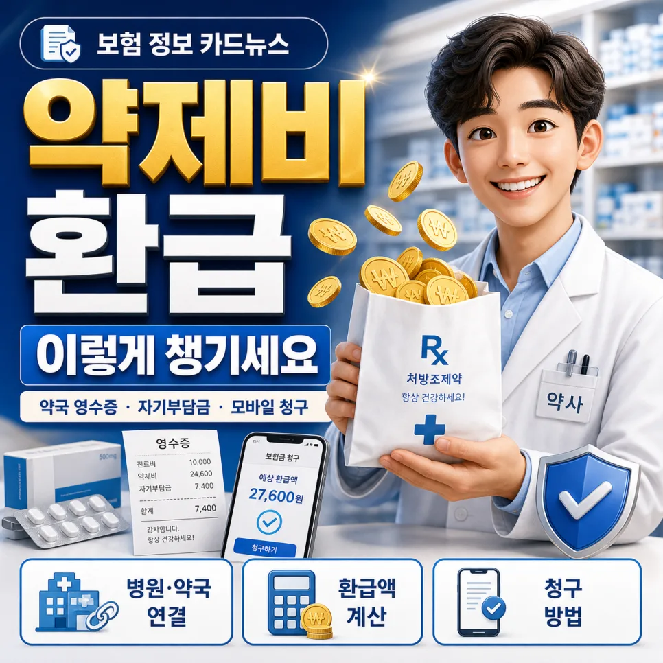 약값 실비 청구, 2026년까지 놓친 돈 찾는 법 3단계