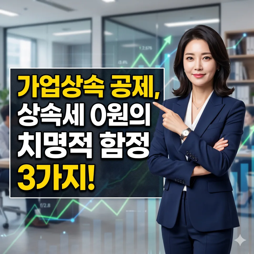가업상속공제 3가지 함정: 상속세 0원, 양도세 폭탄 주의 2026 — 비즈니스·경제 — makebigh
