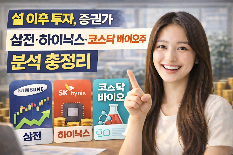 2026년 설 이후 투자 전략: 삼성전자·하이닉스·코스닥 바이오주 분석 — 비즈니스·경제 — ssisisi