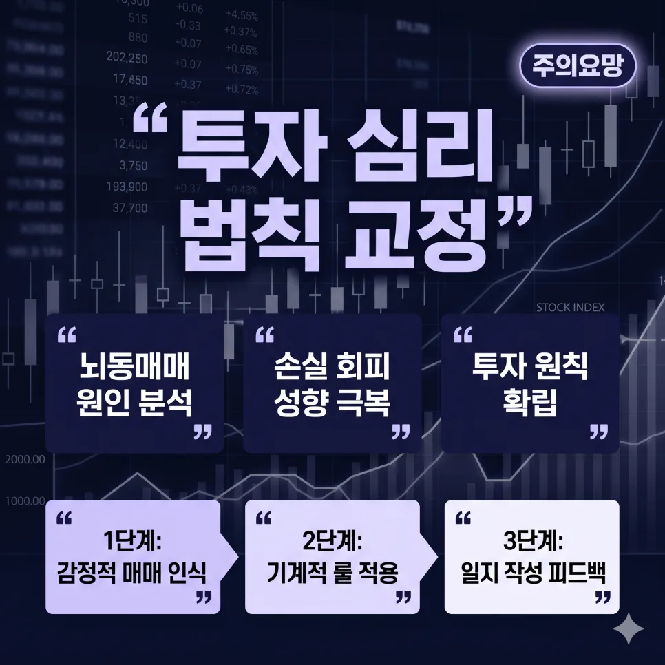 주식 투자 심리 법칙 2026: 뇌동매매 탈출 전략