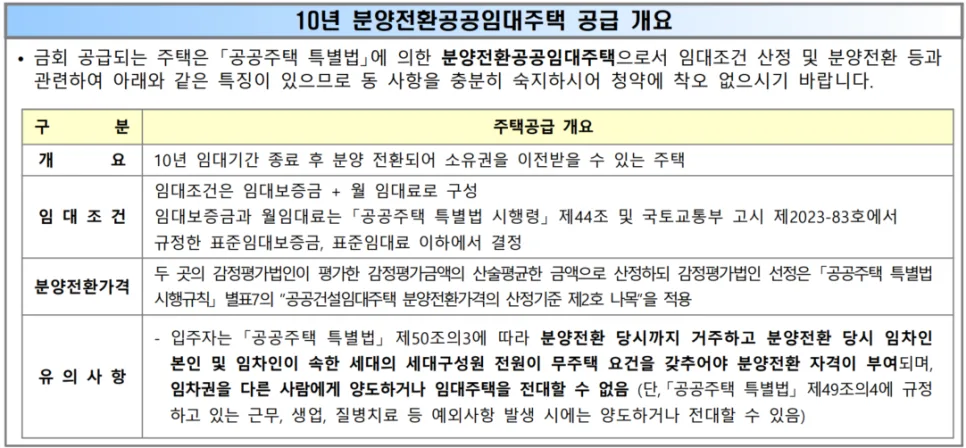 오산세교 18단지 10년 임대 후 분양 전환 조건 2026년 총정리 2
