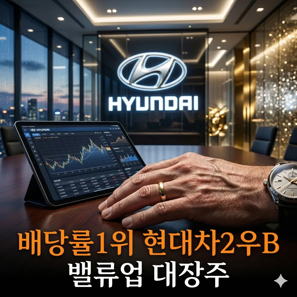 현대차2우B 배당률 1위? 2026년 노후 연금 세팅 핵심 분석