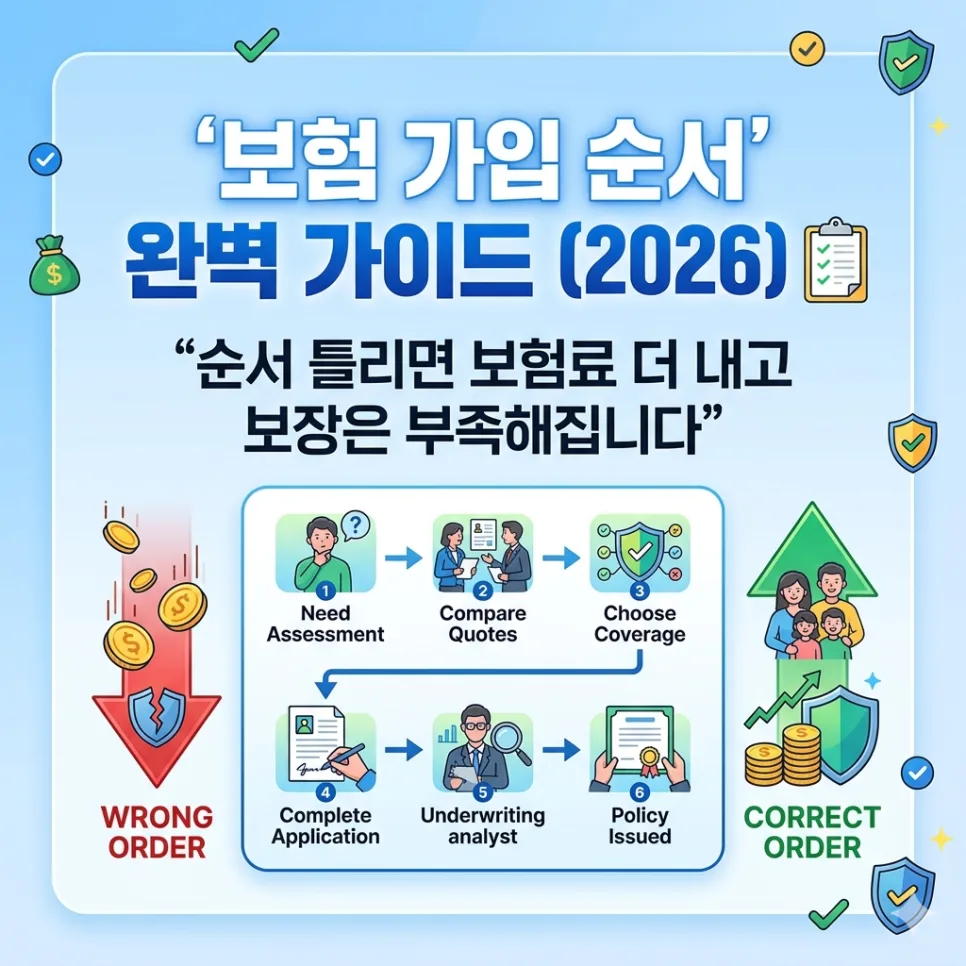 2026년 보험 가입 순서: 실비부터 시작하는 현명한 전략