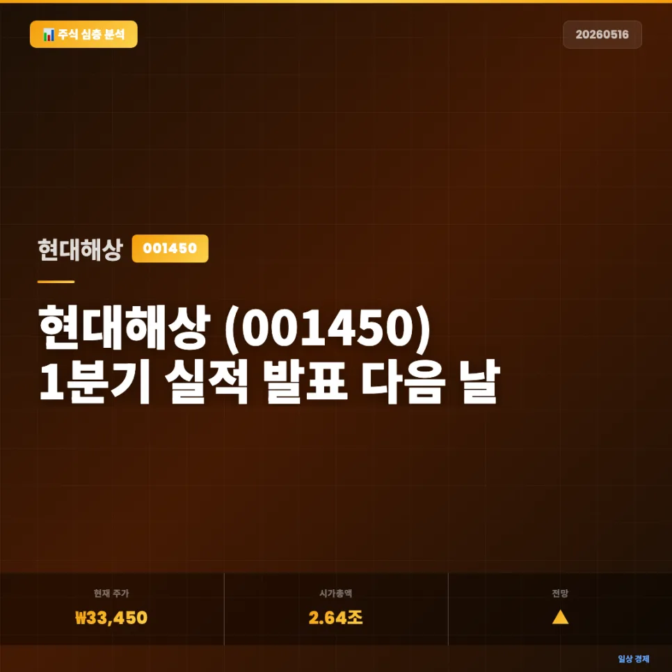 현대해상 2026년 1분기 실적 분석: 투자 전 확인해야 할 핵심 포인트