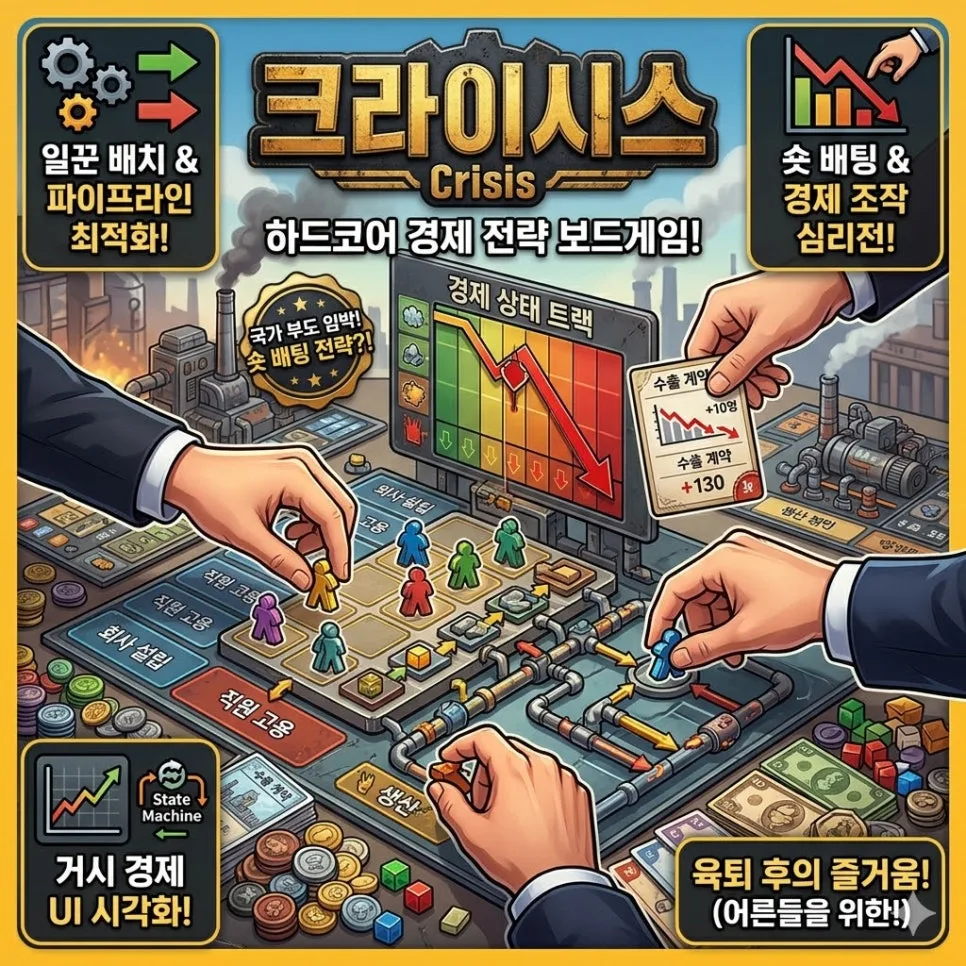보드게임 '크라이시스' 2026년 핵심 규칙 완벽 해설 — 게임 — kmg600305 1