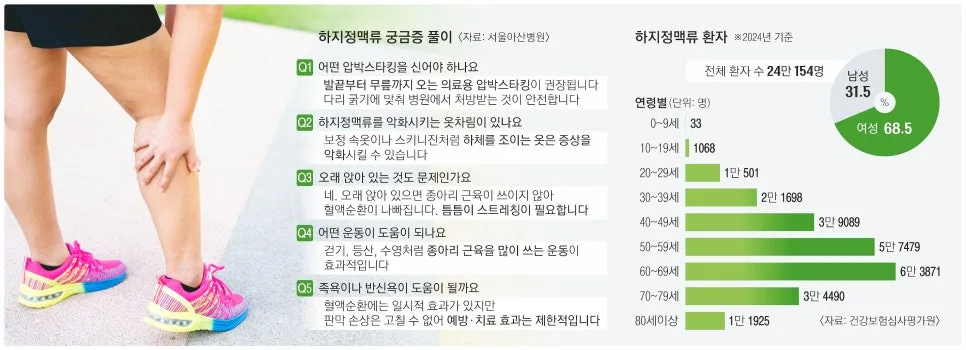 하지정맥류 위험 7.1배? 무거운 다리, 차가운 발 신호 2026년 총정리 3