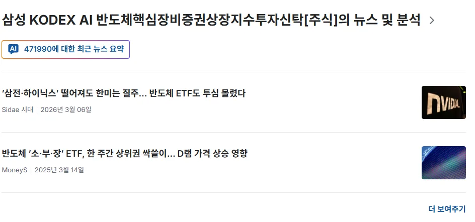 KODEX AI반도체핵심장비 ETF, 2026년 투자 전략은? (구성·리스크 분석) 2