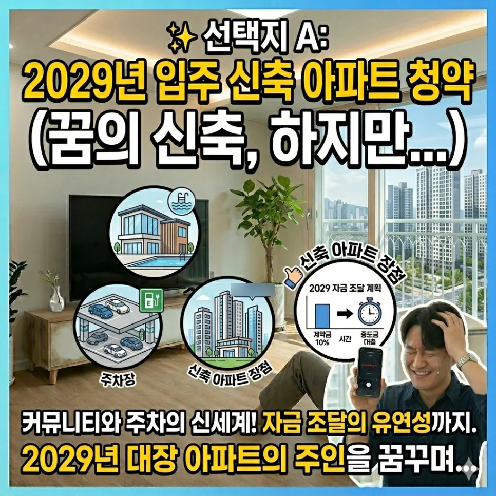 2029년 신축 청약 vs 20년 구축 아파트, 2026년 기준 현실적 선택 가이드 2
