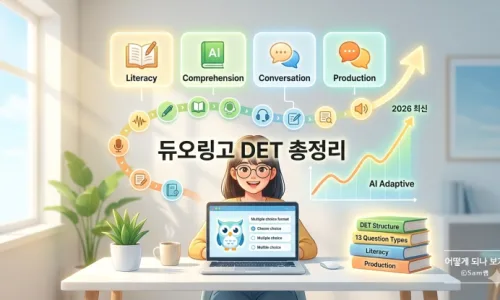 듀오링고 DET 사진 묘사 공략법: 2026년 최신 템플릿 완벽 분석