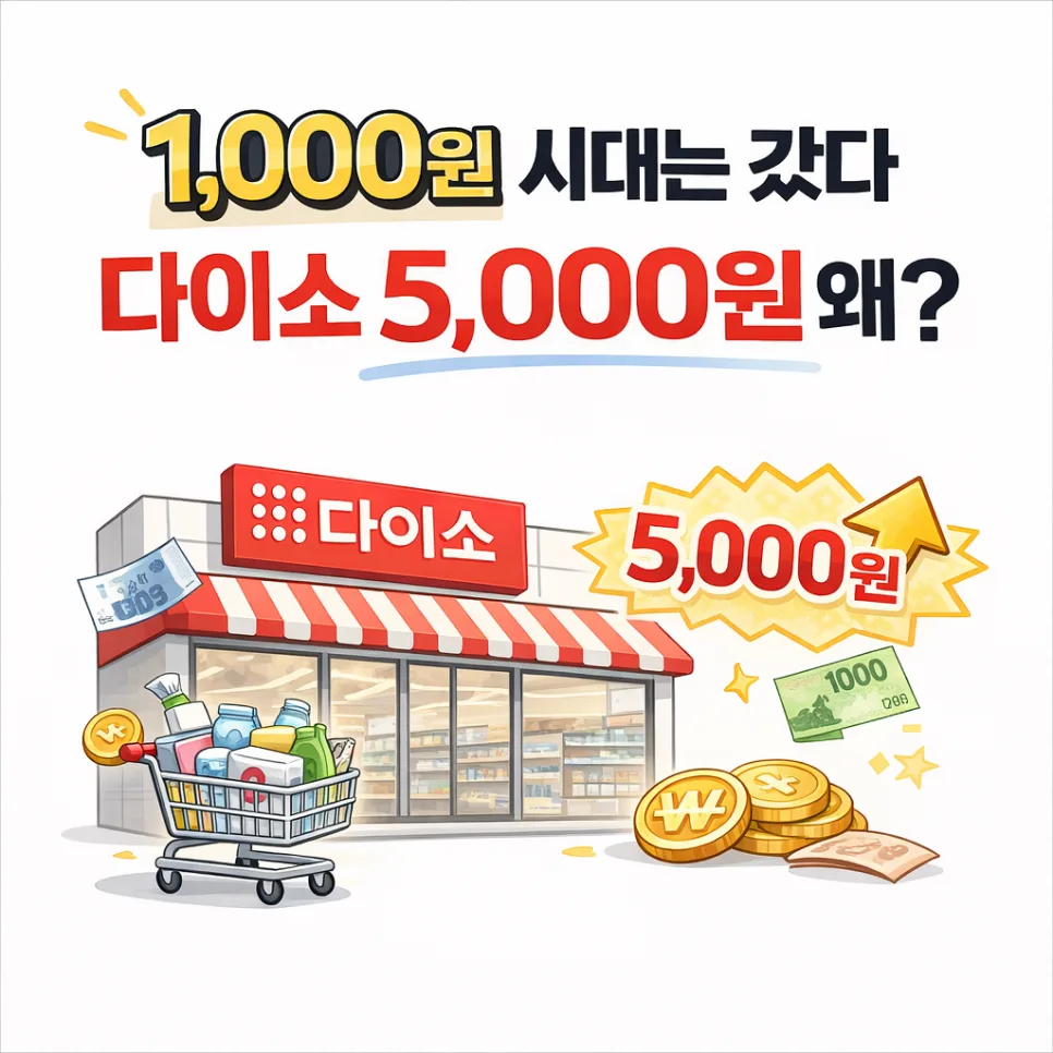 다이소 5,000원 상품 증가 이유 2026: 가성비 프리미엄 전략 분석