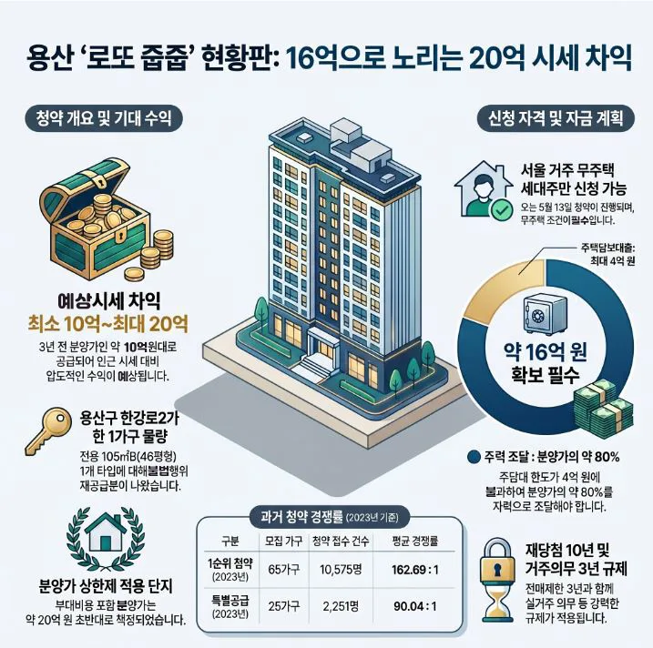 용산 호반써밋 에이디션 무순위 청약 2026: 19.8억 로또 분양가 분석 2
