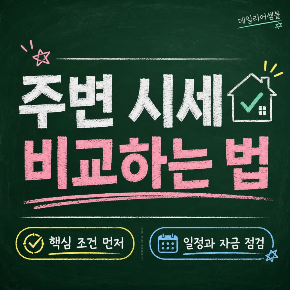 2026년 청약 시 주변 시세 비교 완벽 가이드