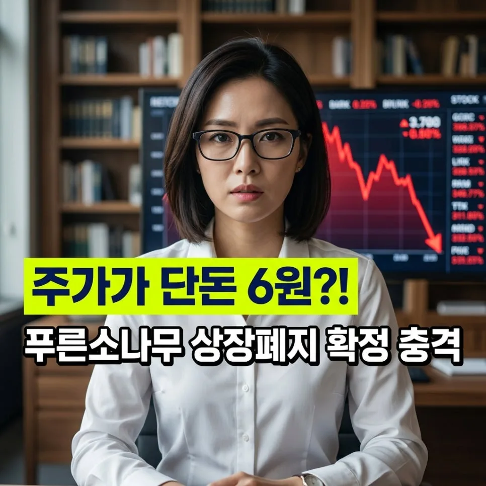 푸른소나무 상장폐지 2026: 6원 추락 과정과 투자 교훈