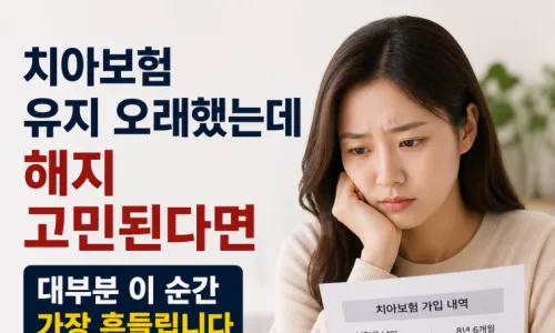 치아보험 보장 범위 2026년 핵심 총정리: 당황하는 이유와 대비법 2