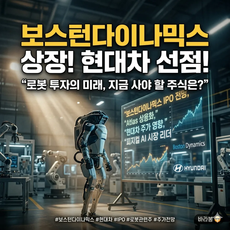 보스턴다이나믹스 상장 전 투자 포인트 2026년 전망