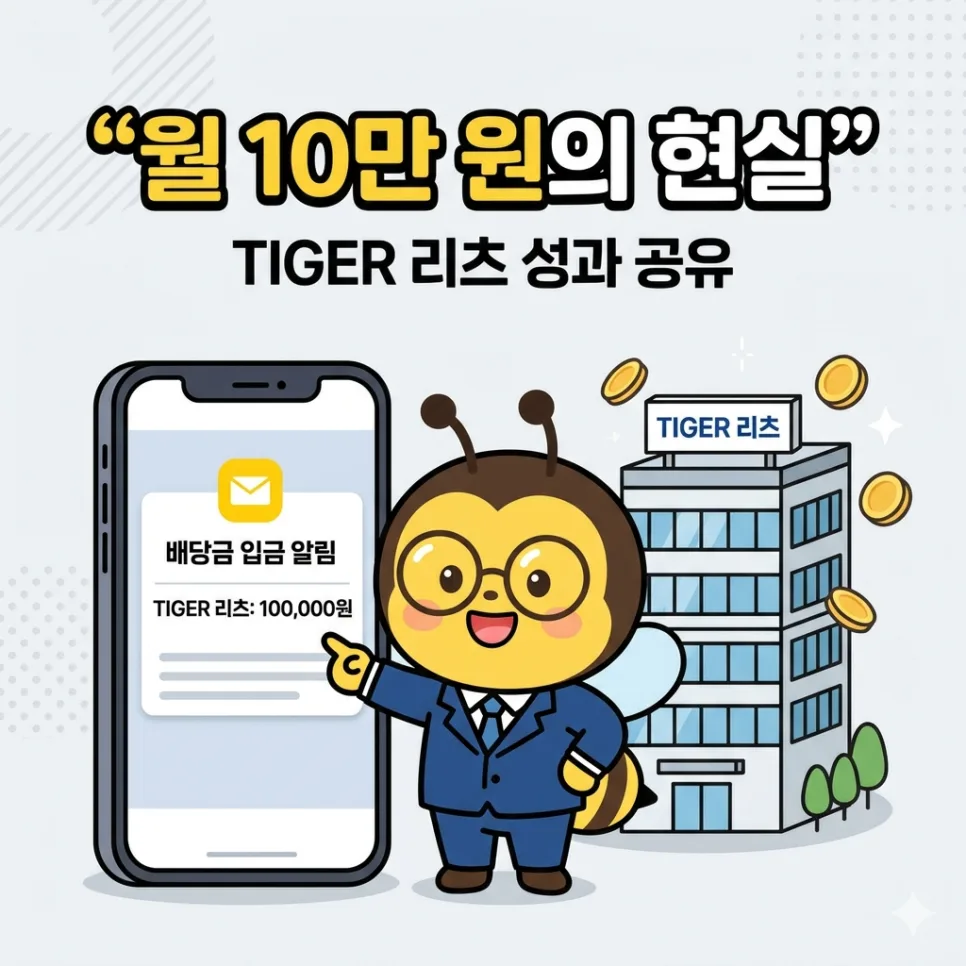 TIGER 리츠부동산인프라 ETF 월 10만원 받으려면? 2026년 목표 달성 전략