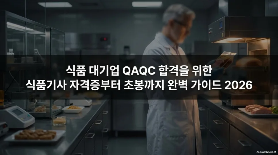 식품 대기업 QAQC 합격 스펙 2026: 식품기사 외 필수 역량 총정리