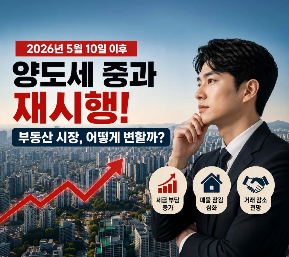 2026년 양도세 중과, 다주택자 세금 폭탄 피하는 법 3가지