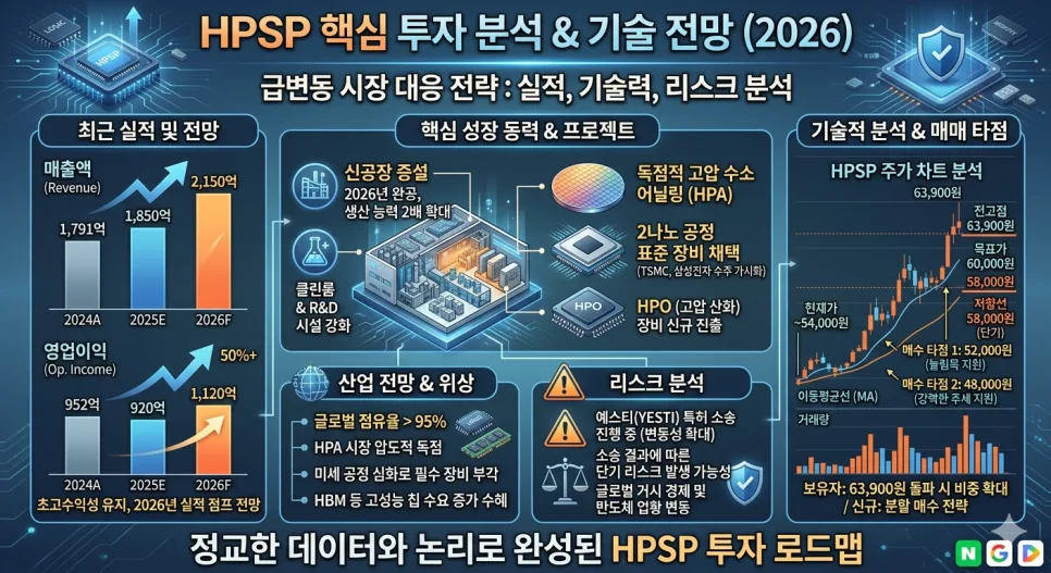 HPSP 2나노 공정 독점 수혜 2026년 주가 전망 및 매수 타점 2