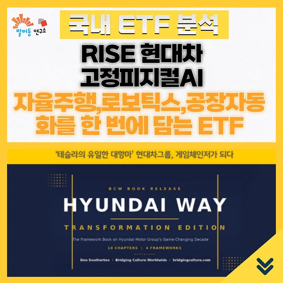 현대차그룹 피지컬 AI ETF 2026: 자율주행·로봇·공장자동화 핵심 분석