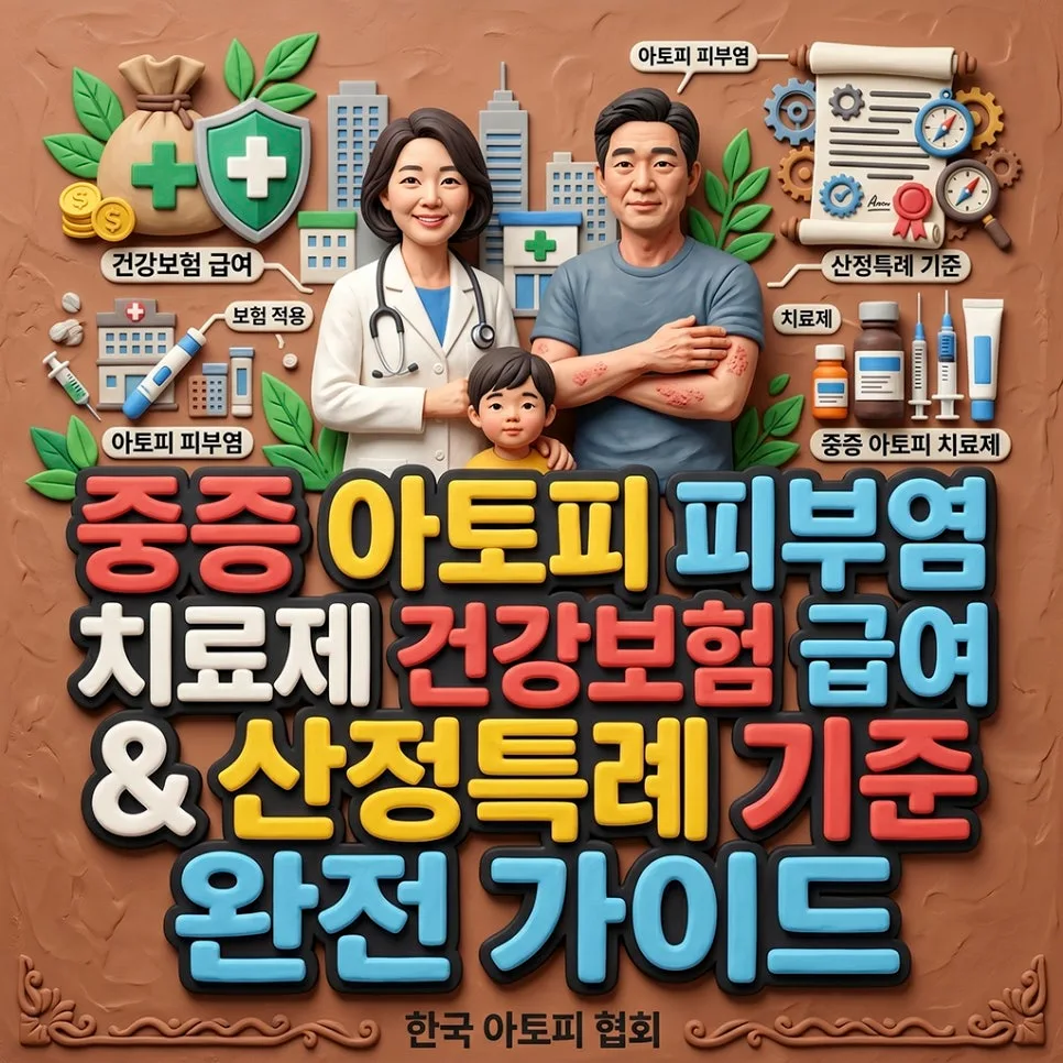 중증 아토피 치료제 급여 기준 2026: 산정특례 완벽 정리