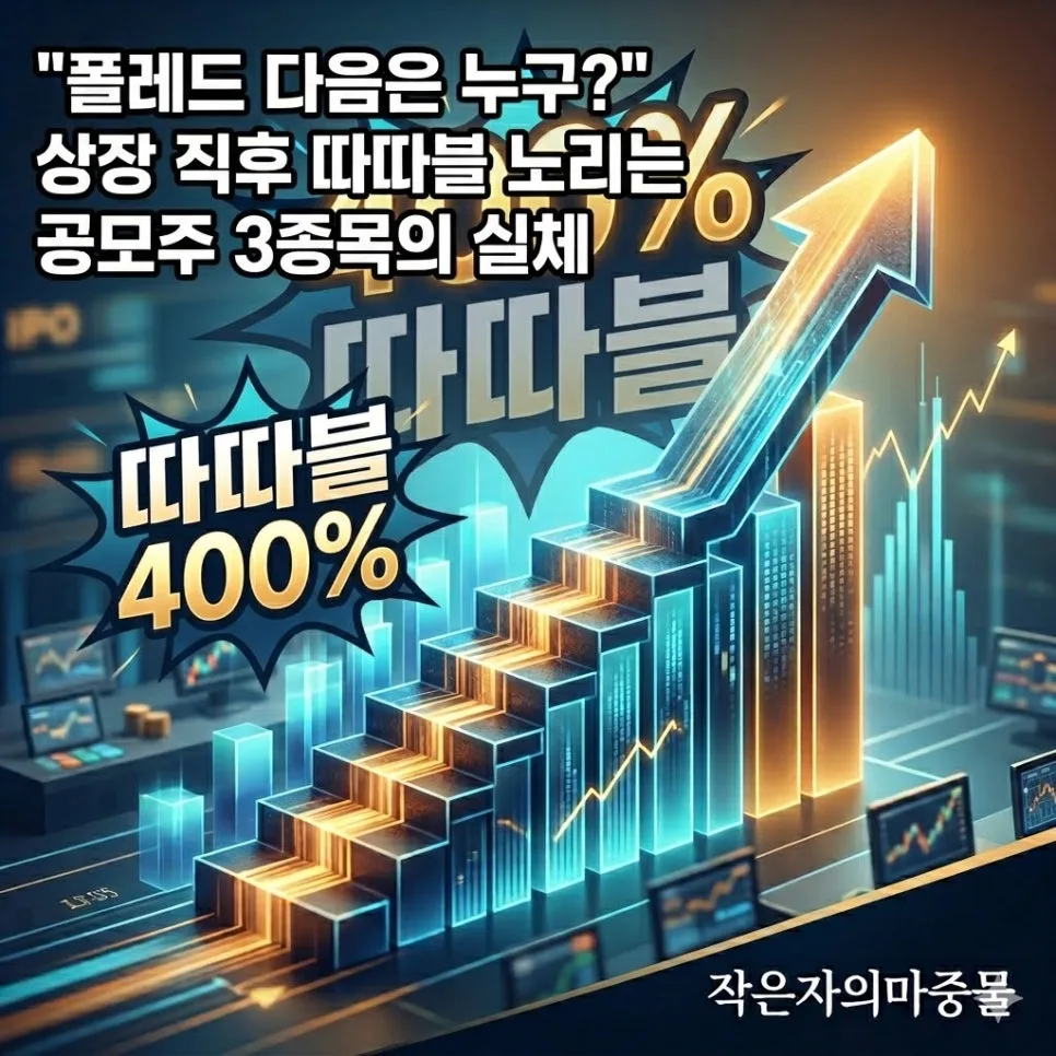 2026년 유망 공모주 3종목: 폴레드 다음은? 따따블 기대주 분석