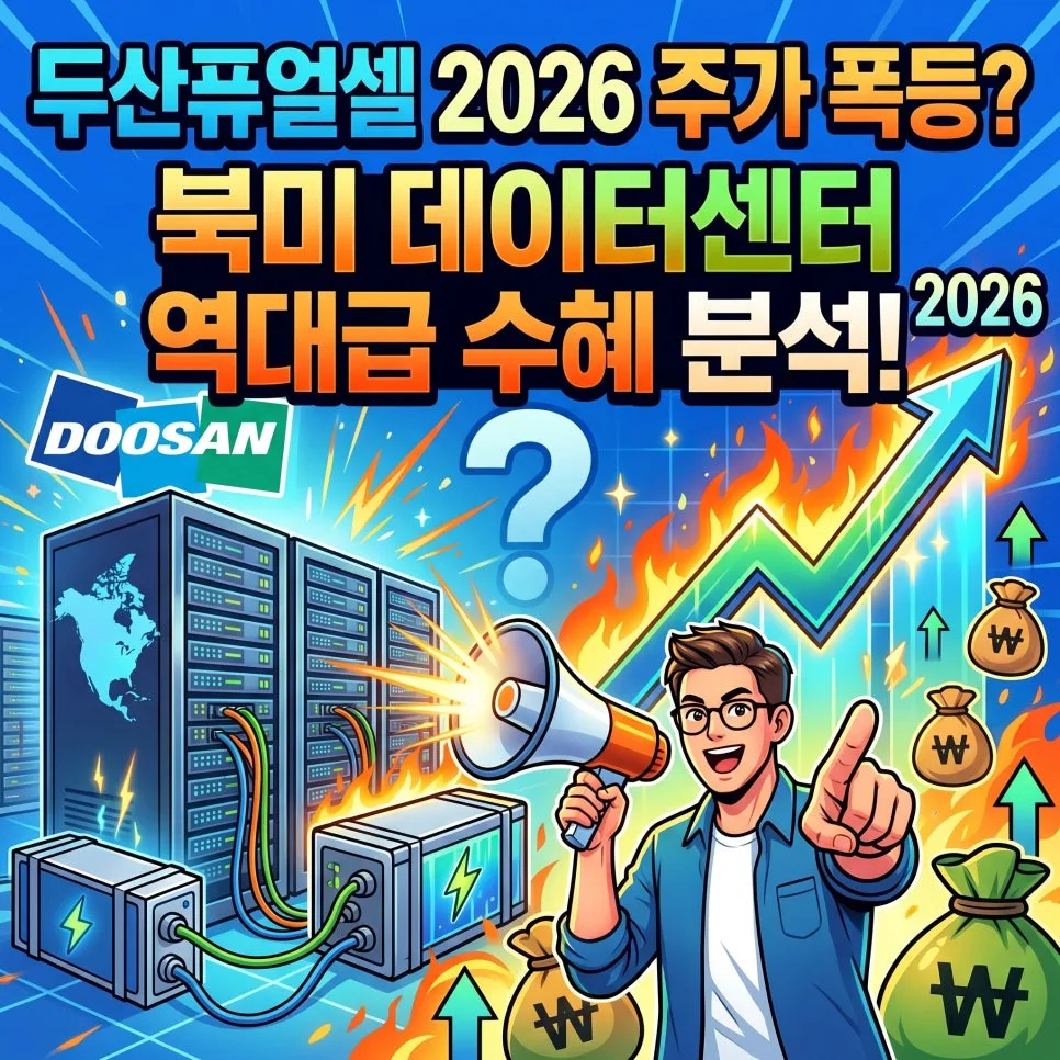 두산퓨얼셀 주가 전망 2026: 북미 AI 데이터센터 수혜 분석