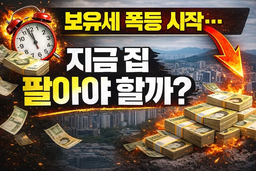 2026년 보유세 폭등, 집 팔아야 할까? 최신 전망과 절세 전략