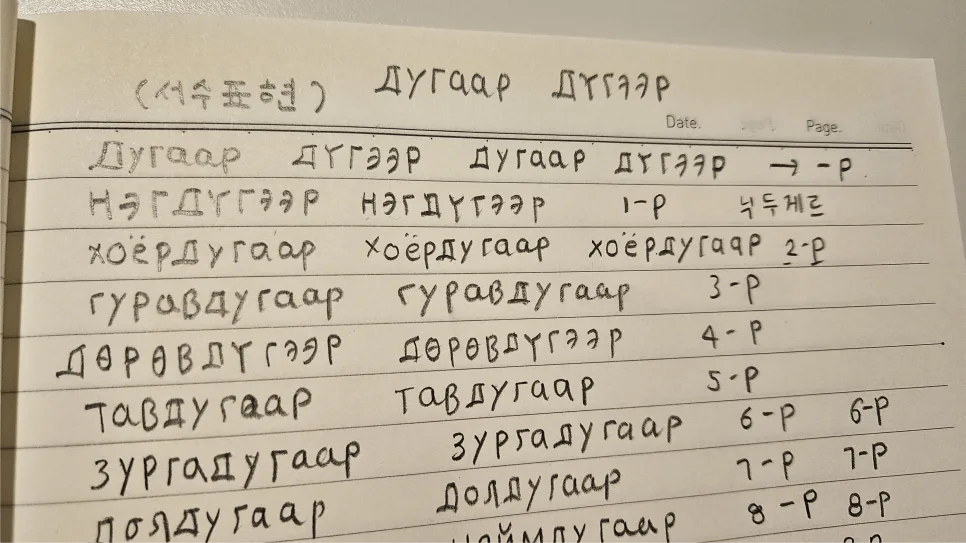 몽골어 필기체, 2026년까지 자유롭게 쓰는 법 완벽 정리 — 어학·외국어 — pppiao